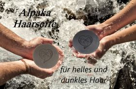 Alpaka Haarseife für helles Haar