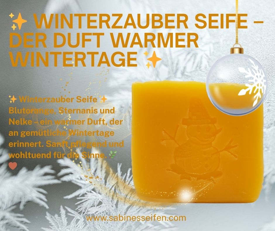 Facebook-Beitrag - Eleganz der Winterzauber-Seife für die kalte Jahreszeit